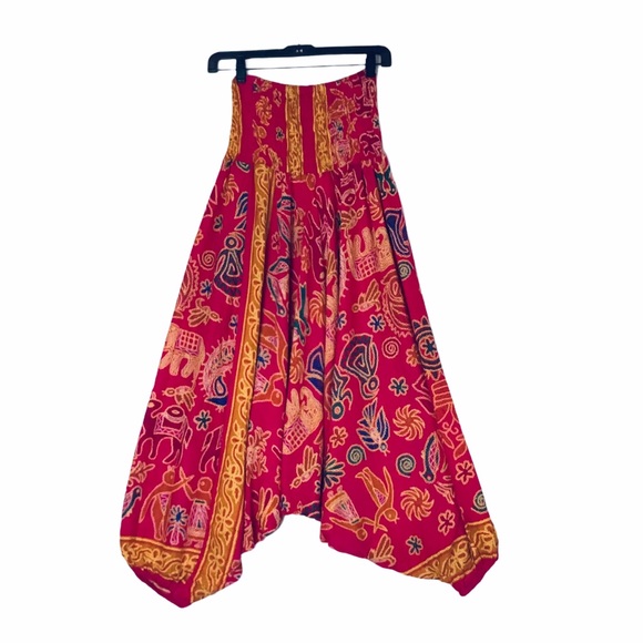 Vintage Pants - Vintage smocked harem pants